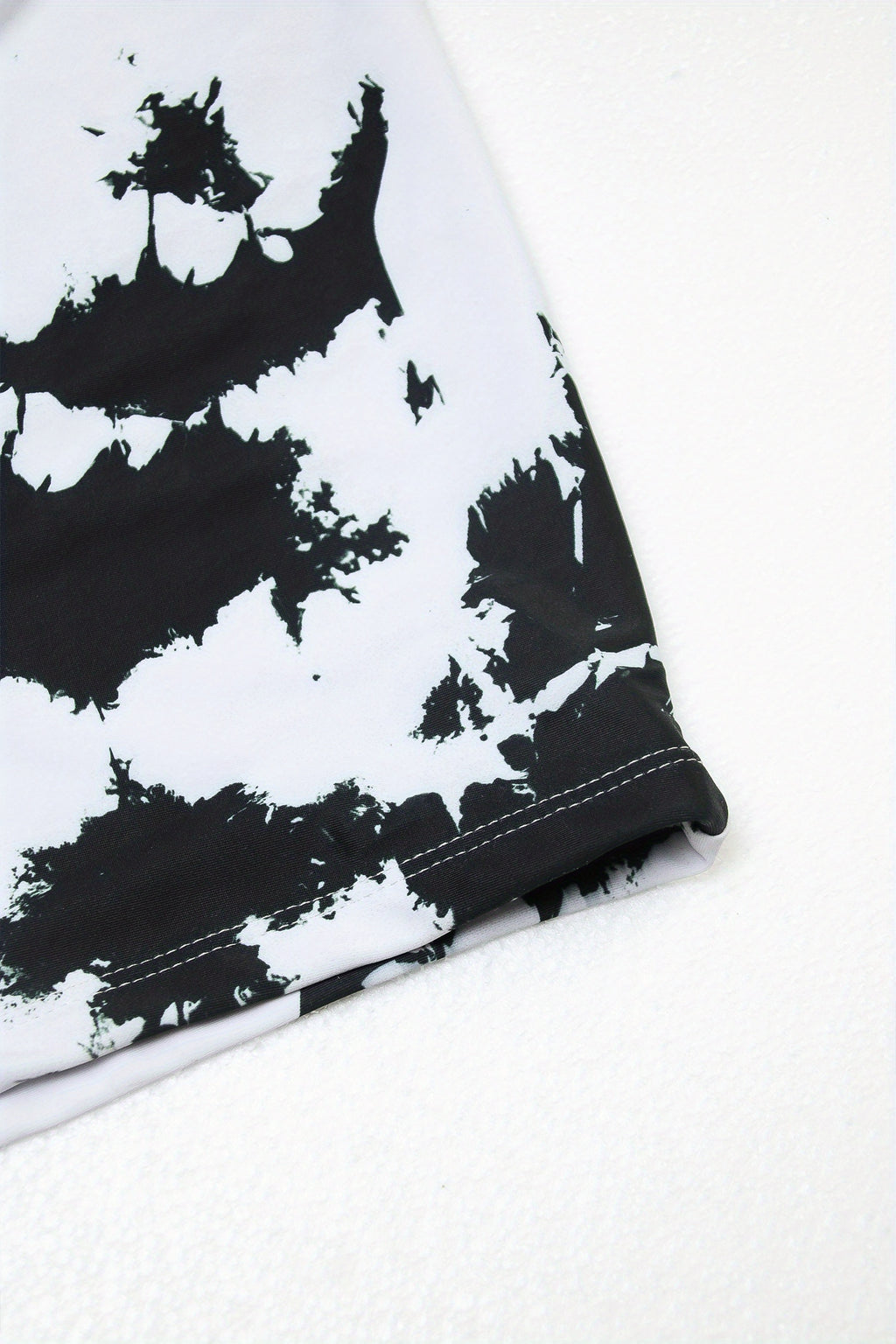 Bikini Donna 2 Pezzi Tie Dye - Halter Vita Alta Regolabile Stile Boxer