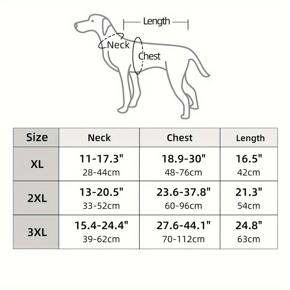 Tuta Scheletro Cane Halloween - Costume Skeleton per Cuccioli e Cani XL-3XL