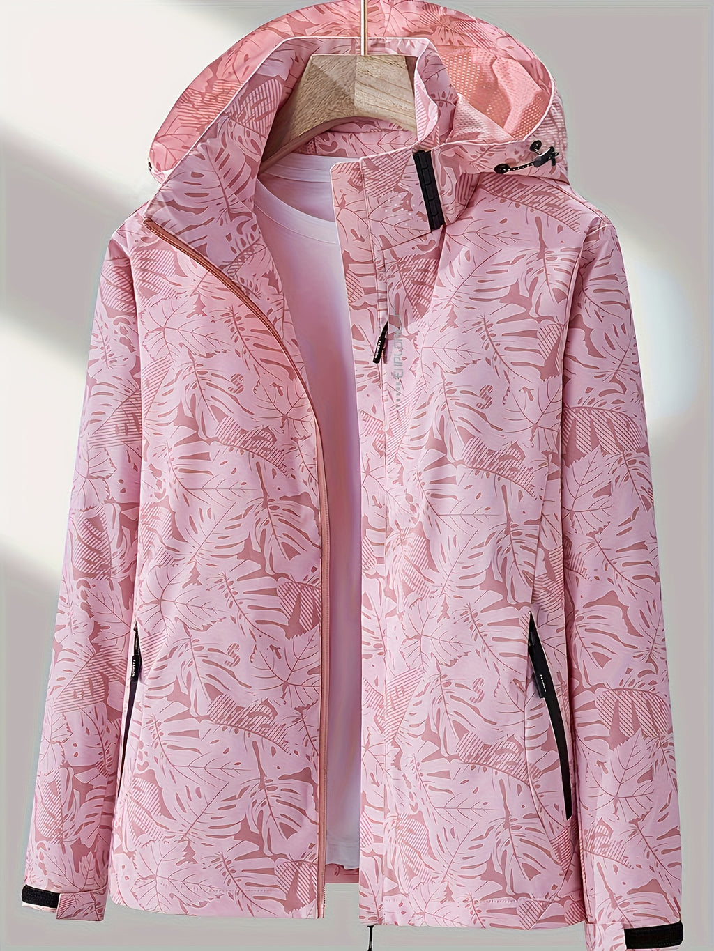 Giacca Antivento Donna con Cappuccio Staccabile - Windbreaker Casual