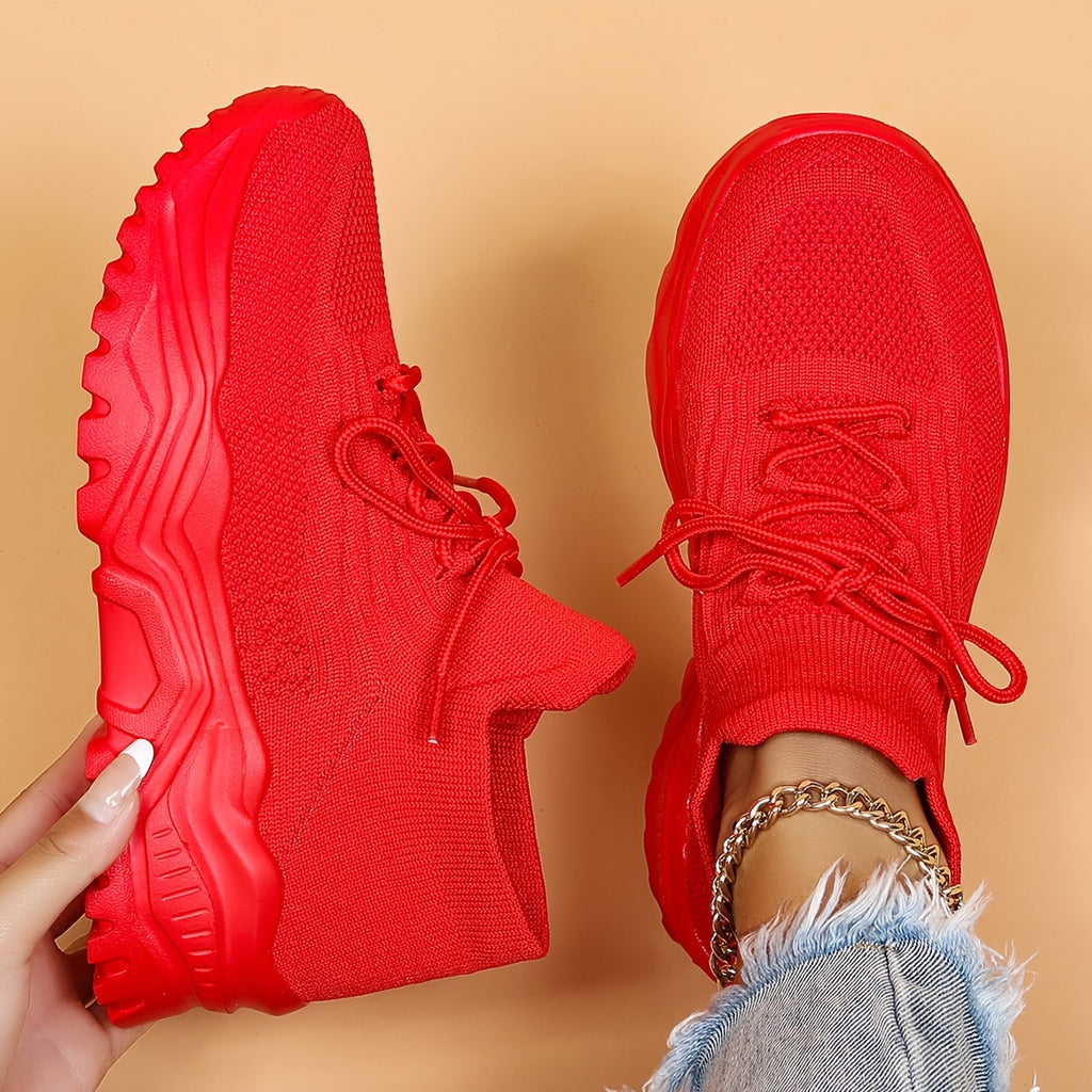 Sneakers Chunky Donna Leggere e Traspiranti - Scarpe Sportive Slip-On Casual