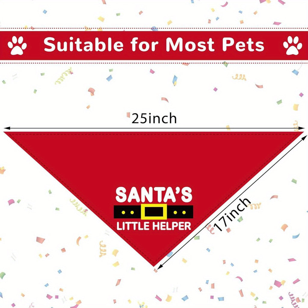 9pcs Adjustable and Washable Patriotic Holiday Bandanas for Large Dogs - Perfect for Birthday Costumes!