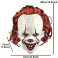 Maschera Clown Rosso Realistica – Costume Adulto in Lattice per Halloween e Feste Horror