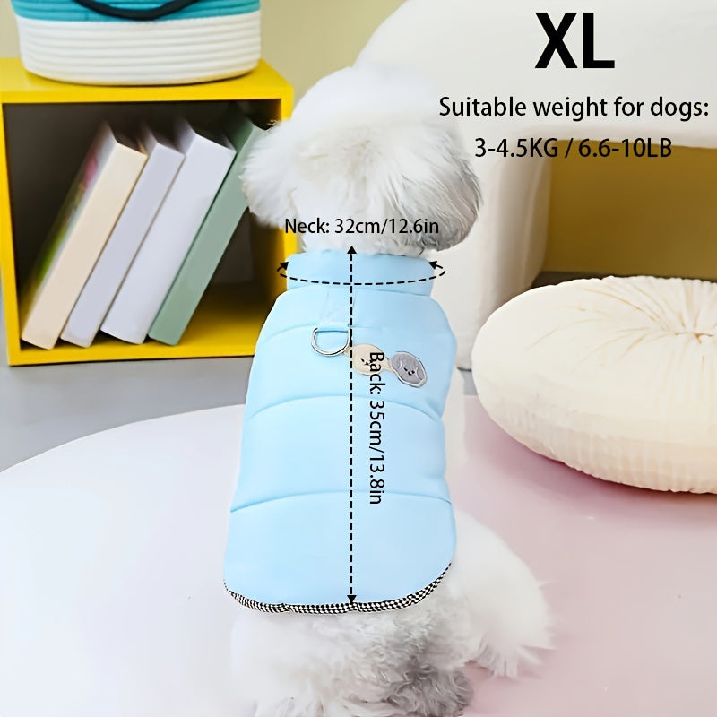 Giacca Pile Cane Inverno - Cappotto Caldo per Cani Piccoli e Medi con Anello