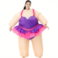 Titolo: 1pc Costume Gonfiabile Ballerina Donna - Tutù a Cuore con Maniche a Sbuffo Taglia Unica Adulti per Halloween Natale Carnevale