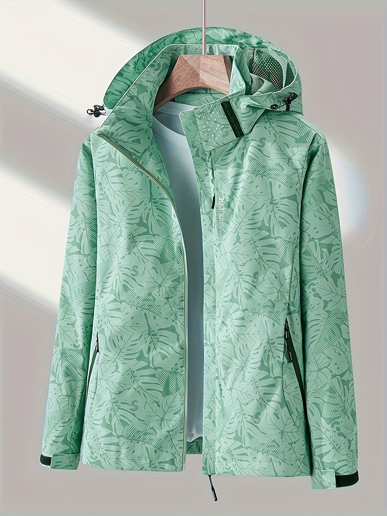 Giacca Antivento Donna con Cappuccio Staccabile - Windbreaker Casual