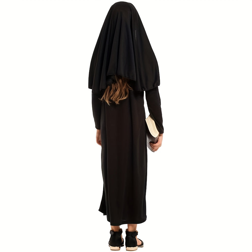 Costume Suora o Sacerdotessa Donna – Abito Elegante per Carnevale Halloween e Party a Tema
