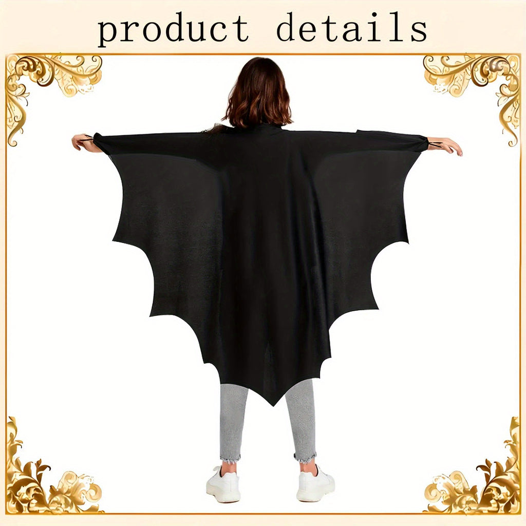 Set Costume Pipistrello Halloween – Mantella con Ali, Maschera Occhi e Fermaglio Capelli