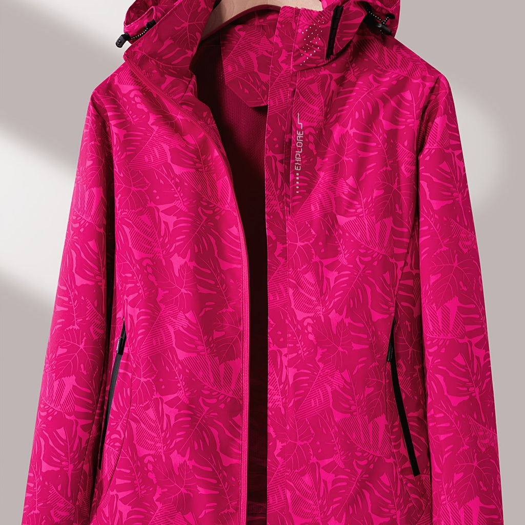 Giacca Antivento Donna con Cappuccio Staccabile - Windbreaker Casual