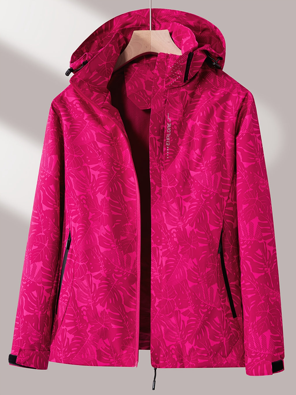 Giacca Antivento Donna con Cappuccio Staccabile - Windbreaker Casual