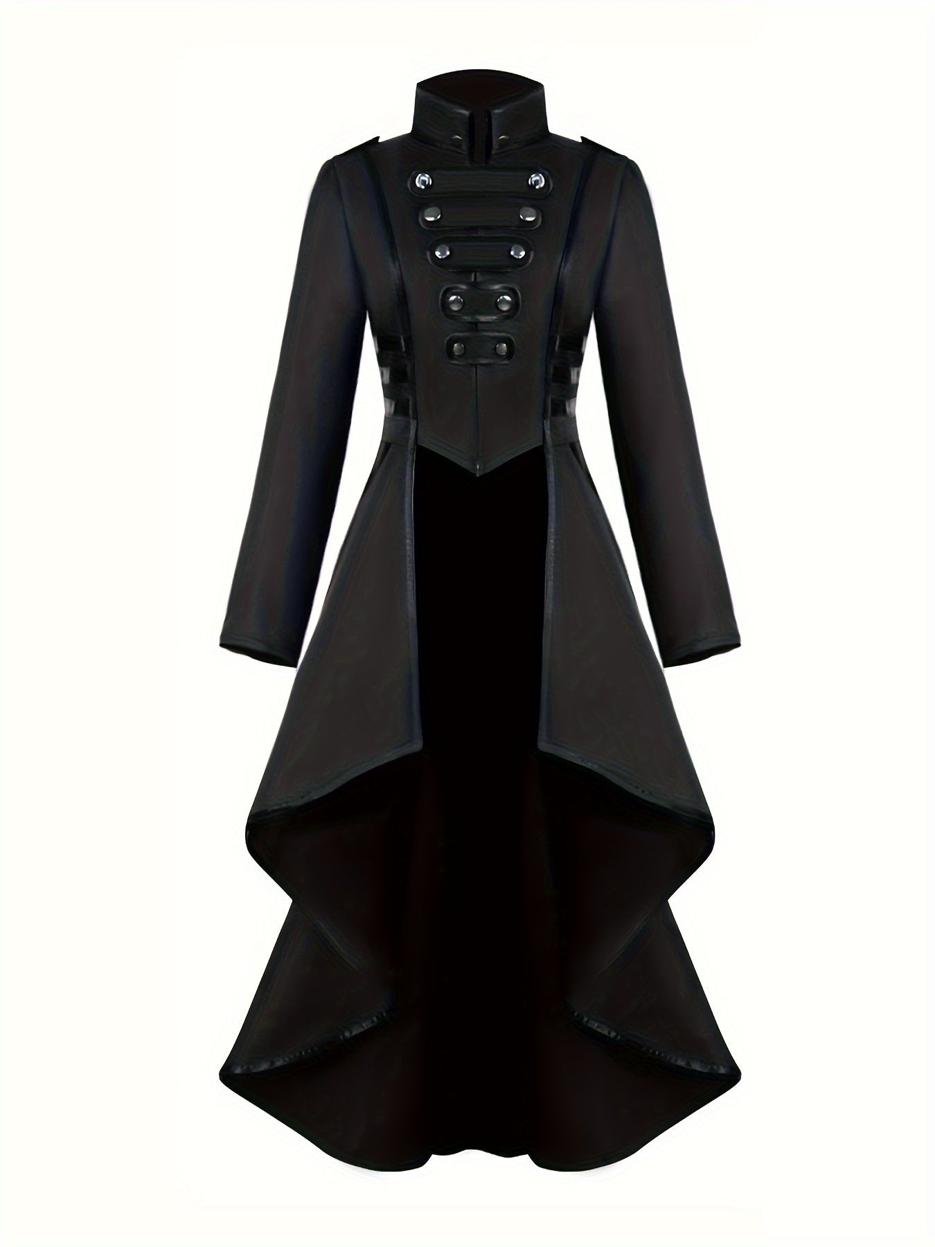 Titolo: Giacca Gotica Vintage con Bottoni Decorativi - Costume Pirata Vampiro Halloween Abbigliamento Donna