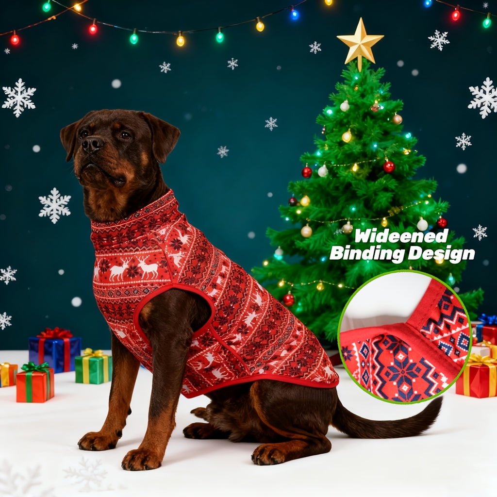 1pc Maglione Cane Extra Large Inverno con Cappuccio - Isolamento Termico Resistente Tessuto Morbido Elastico