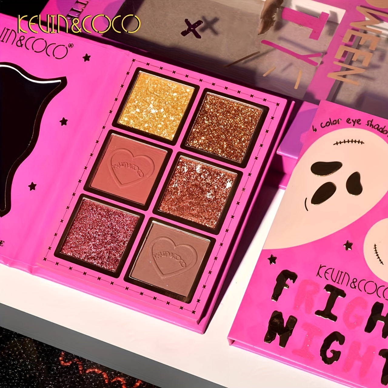 Halloween 21-Color Eyeshadow Palette - Matte, Pearl & Glitter Finishes For Highlighting, Contouring & Blush - Versatile Makeup Set With Pumpkin, Skeleton & Ghost Designs - Perfect Gift For Women Halloween Makeup Halloween Cos