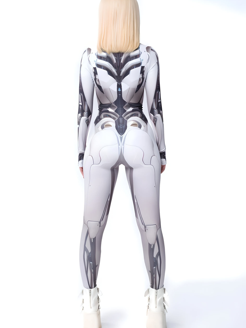 Jumpsuit Mech Stampa Digitale – Costume Unisex per Carnevale Halloween, Yoga e Performance