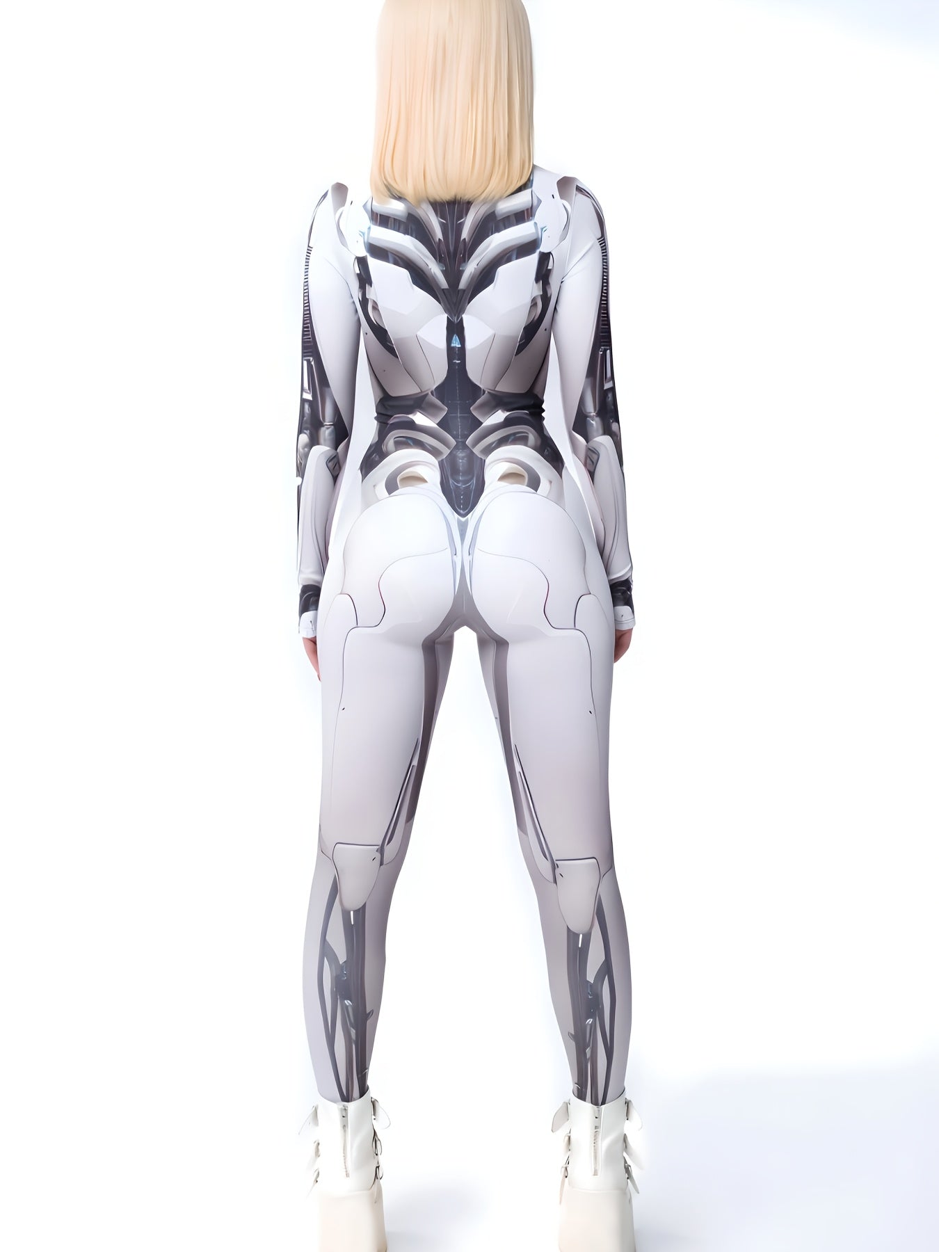 Jumpsuit Mech Stampa Digitale – Costume Unisex per Carnevale Halloween, Yoga e Performance