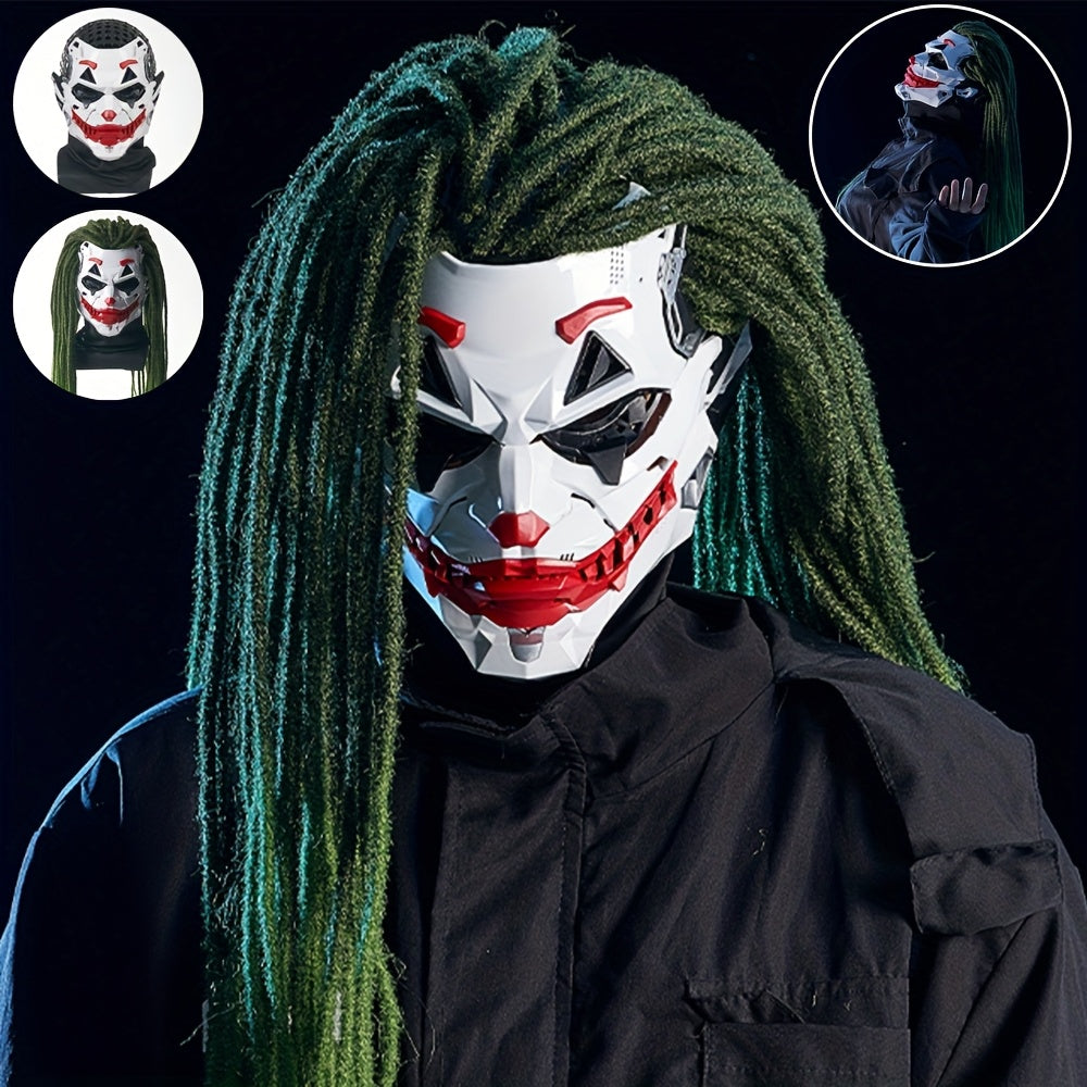 Maschera Joker Clown Halloween – Accessorio Horror per Feste e Carnevale