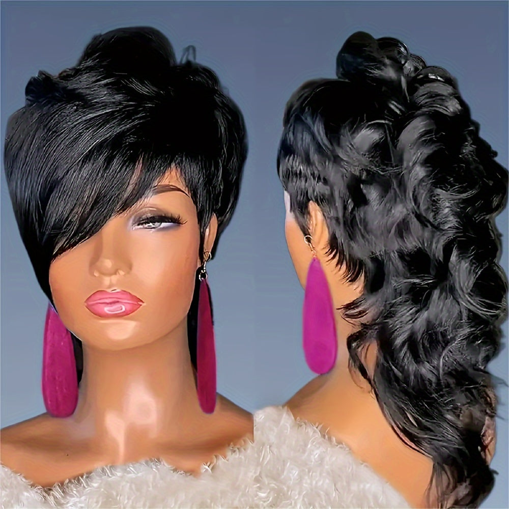 Bohemian Style. Fish-Tail Design. Trendy Hairstyle. Suitable for Daily Life.[Comes with Hairnet] Matte. Rose Net Base. Suitable for Parties, Gatherings, Campus, Taking Photos. Shine in Videos And Live Broadcasts. Halloween. C