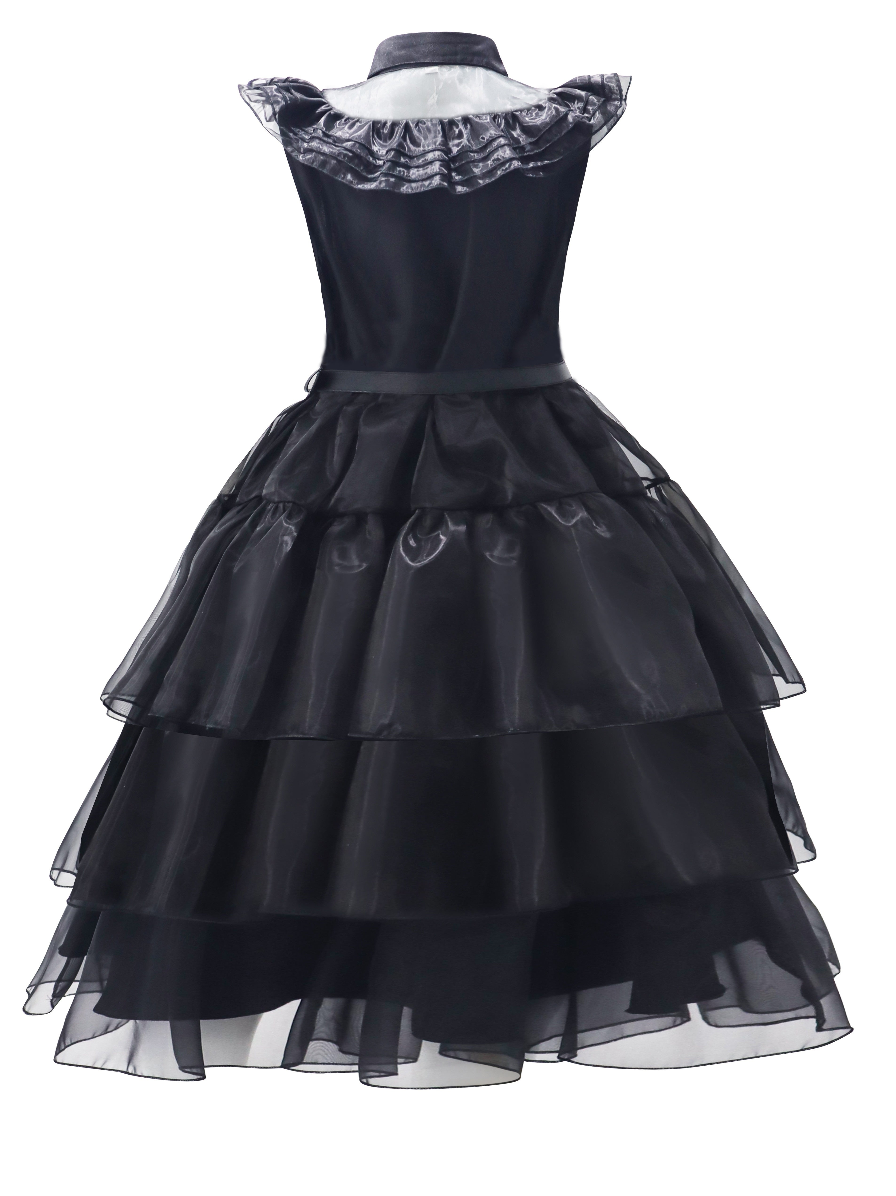 Girls Black Vampire Princess Tutu Dress Cosplay Costumes Gift Halloween