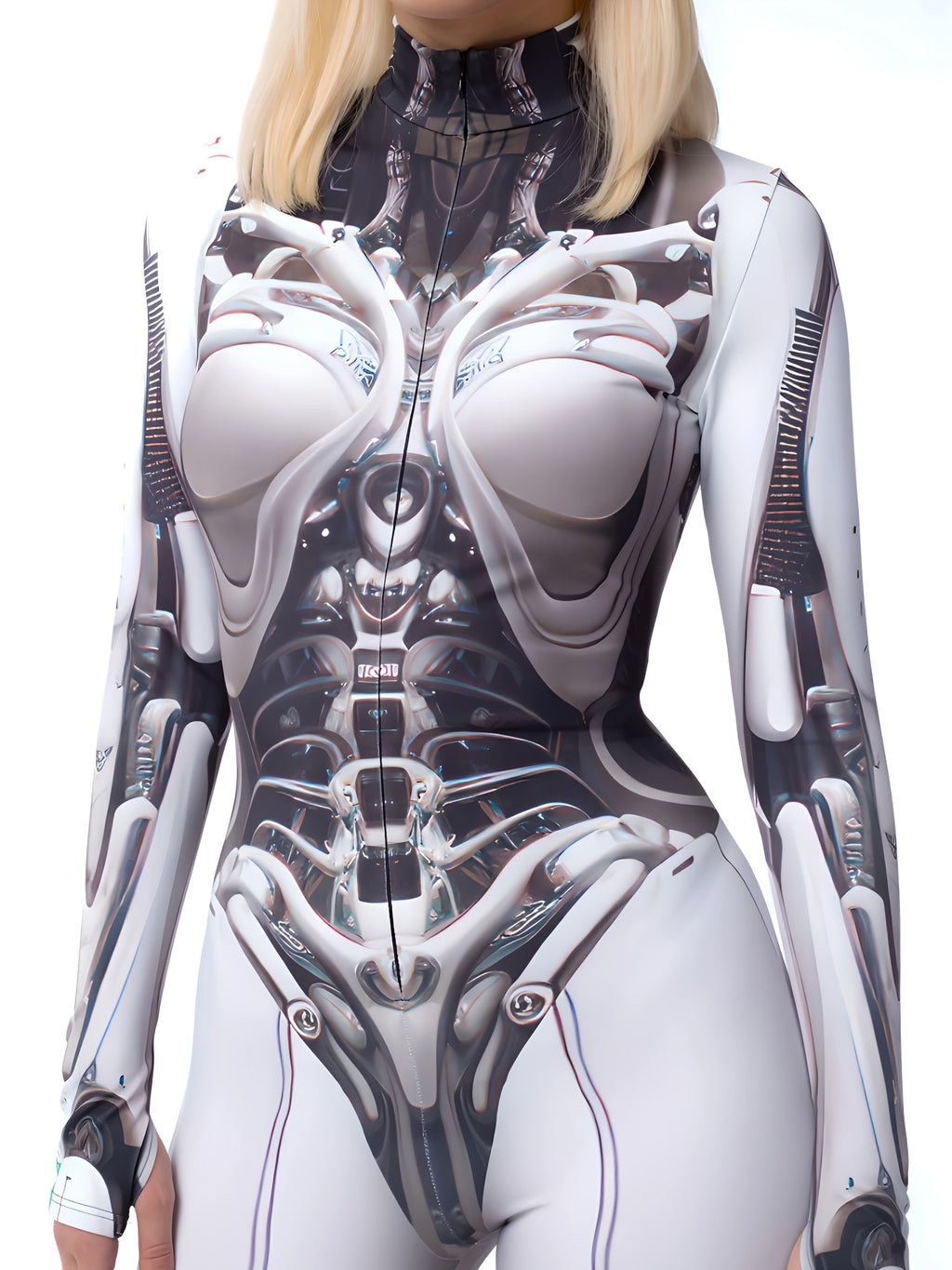 Jumpsuit Mech Stampa Digitale – Costume Unisex per Carnevale Halloween, Yoga e Performance