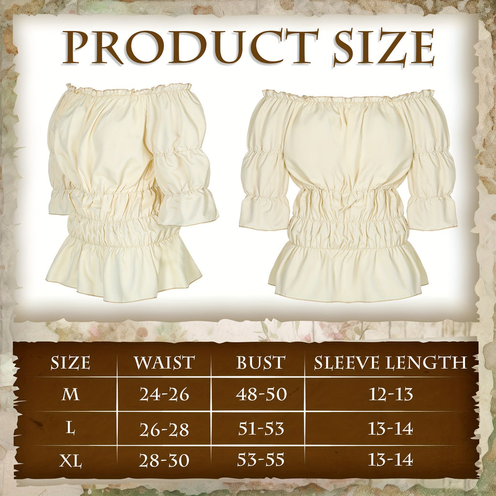 Costume Donna Pirata Rinascimentale – Set Steampunk 4 Pezzi per Halloween ,Carnevale