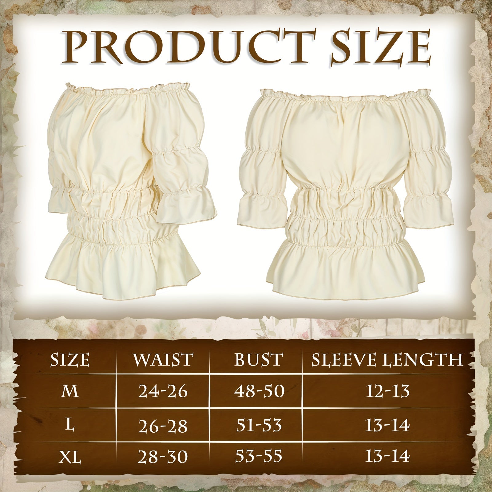 4 Pcs Halloween Women Pirate Costume Renaissance Costumes Steampunk Blouse Gothic Skirt Medieval Corset Belt Wristband Party Photo Booth Props(Large)The best selection of party photo props