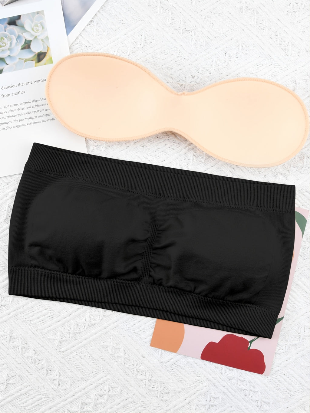 Set 3 Reggiseni Sportivi Senza Spalline - Bralette Alto Supporto Taglie Forti