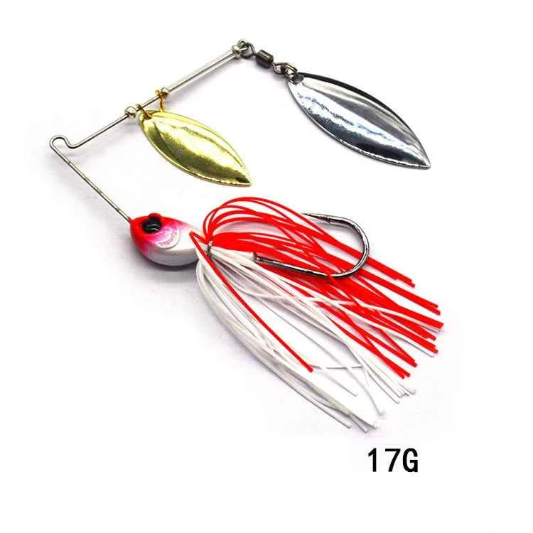 1pcs Fishing Lure 12/17g Wobblers Lures Spinners Spoon Bait For Pike Peche Tackle All Artificial Baits Metal Sequins Spinnerbait
