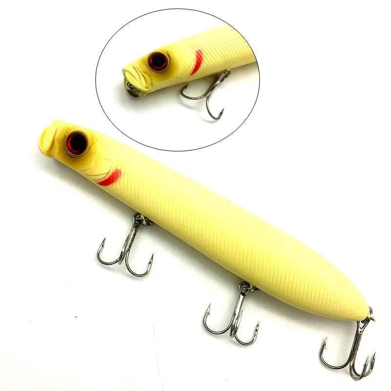 125mm Pesca Artificial Bait Peche Fishing Popper Hard Lure Fishing Wobbler Top Water Crankbait Winter Fishing Minnow Swimbait