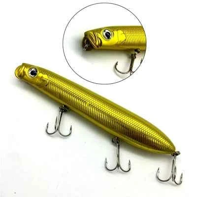 125mm Pesca Artificial Bait Peche Fishing Popper Hard Lure Fishing Wobbler Top Water Crankbait Winter Fishing Minnow Swimbait
