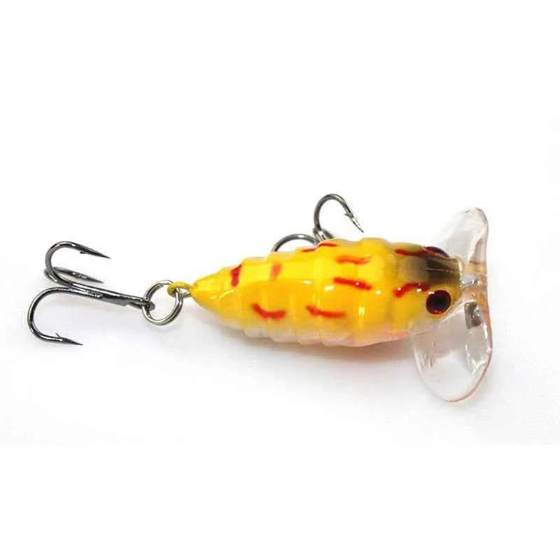 1Pcs Insects fishing Lure 4cm 4.2g Fishing Bait Bass cicada iscas artificiais para pesca Crankbait fishing tackle