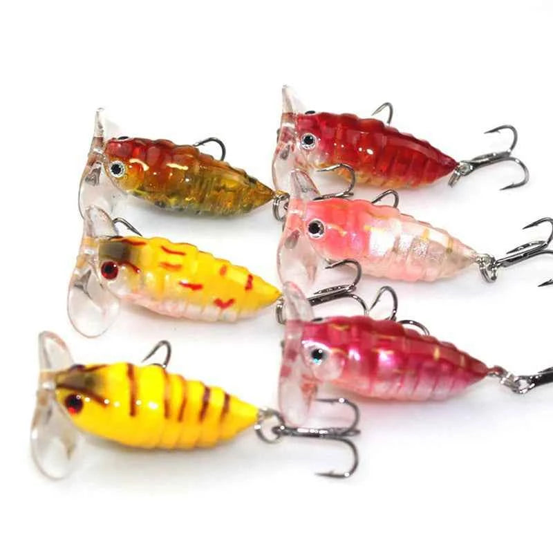 1Pcs Insects fishing Lure 4cm 4.2g Fishing Bait Bass cicada iscas artificiais para pesca Crankbait fishing tackle