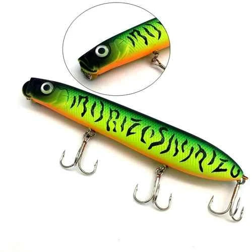 125mm Pesca Artificial Bait Peche Fishing Popper Hard Lure Fishing Wobbler Top Water Crankbait Winter Fishing Minnow Swimbait