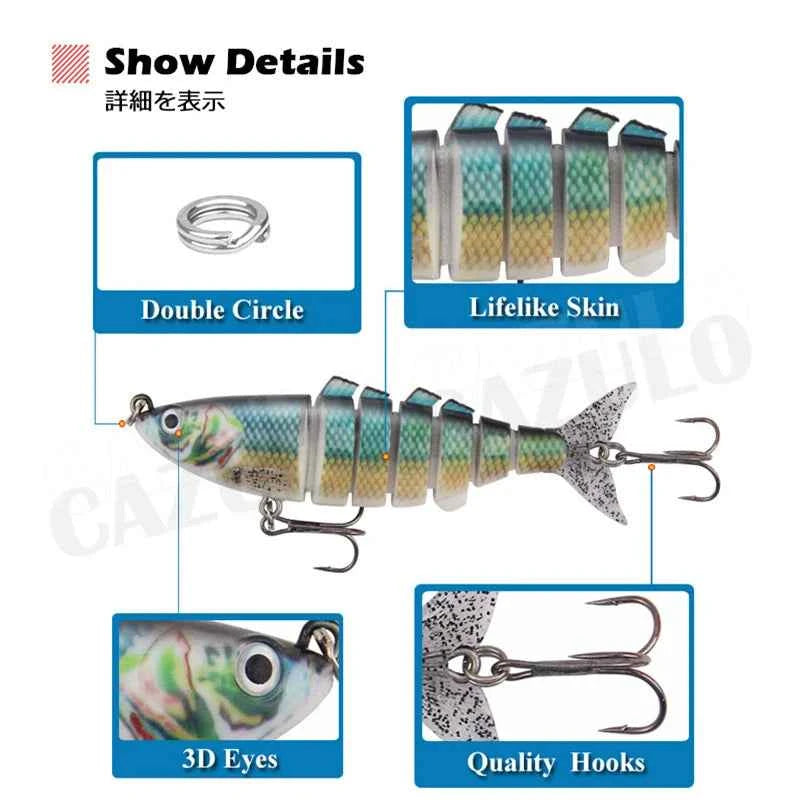 Fishing Accessories Lures Sinking Swimbait Isca Artificial Weights 25.5g 110mm Pesca Accesorios Mar Peche A La Carpe Fish Leurre