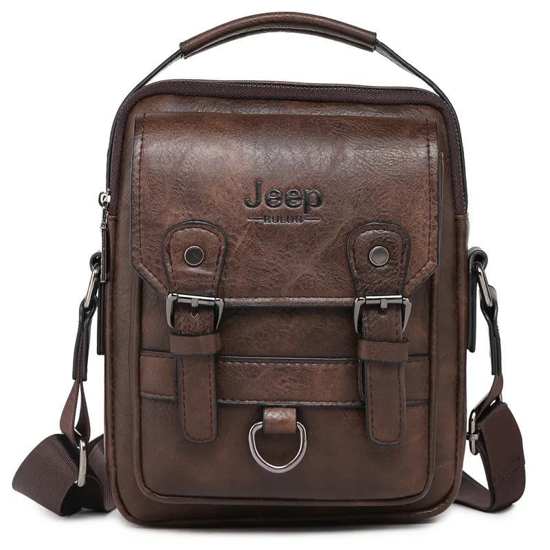 Borsa a Tracolla Uomo in Pelle JEEP BULUO – Business & Casual, Grande Capacità