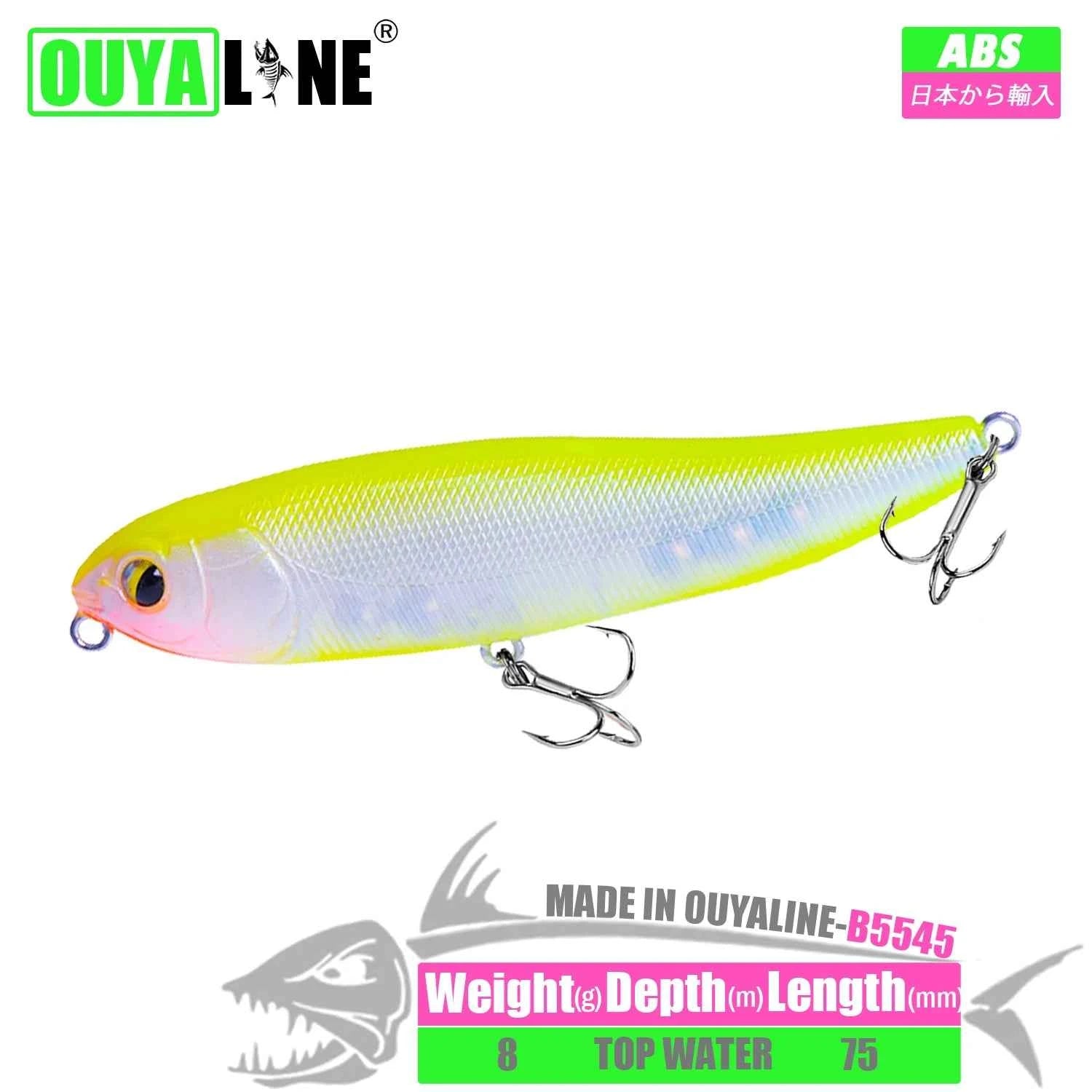 Pencil Fishing Lure Isca Artififcial Weights 8g 75mm Floating Pesca Bait Wobblers Peche A La Carp Fish Tackle Leurre Accessories