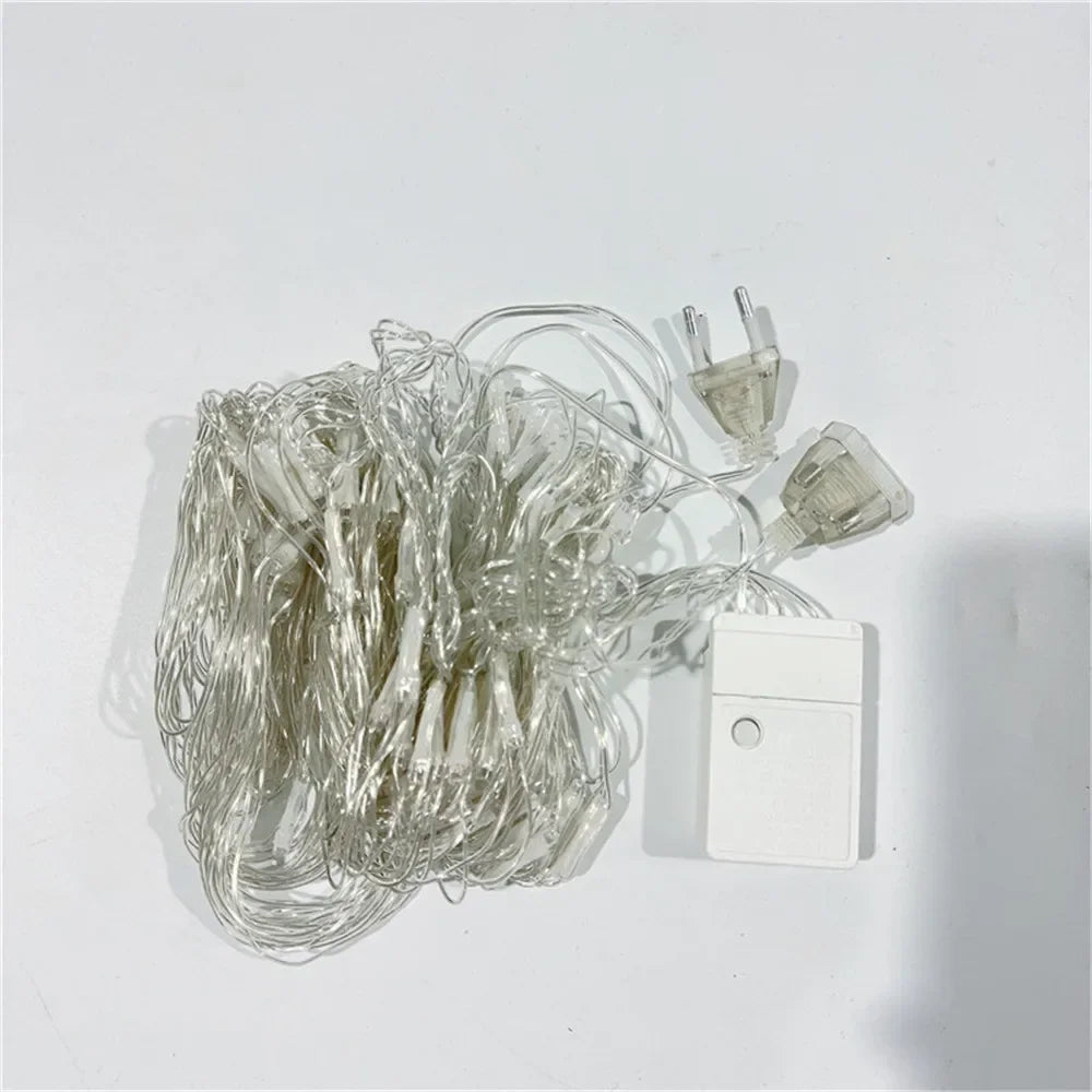 Rete di Luci LED 8 Modalità con Spina EU – Decorazione Natale, Feste ed Eventi per Interni ed Esterni