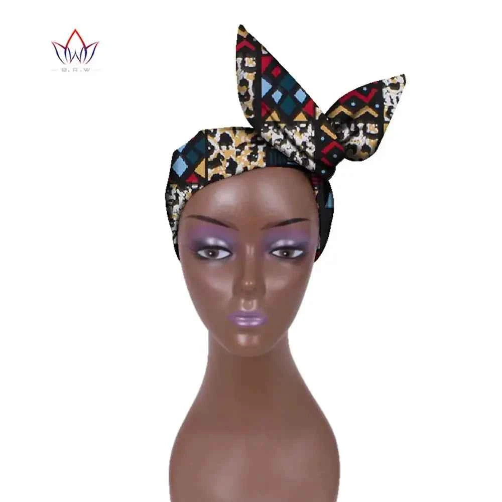 Wholesale Fashion African Headband for Women Ankara Headband Decorations Wrap Tie Scarf Africa Hair Accessories BRW WYB374