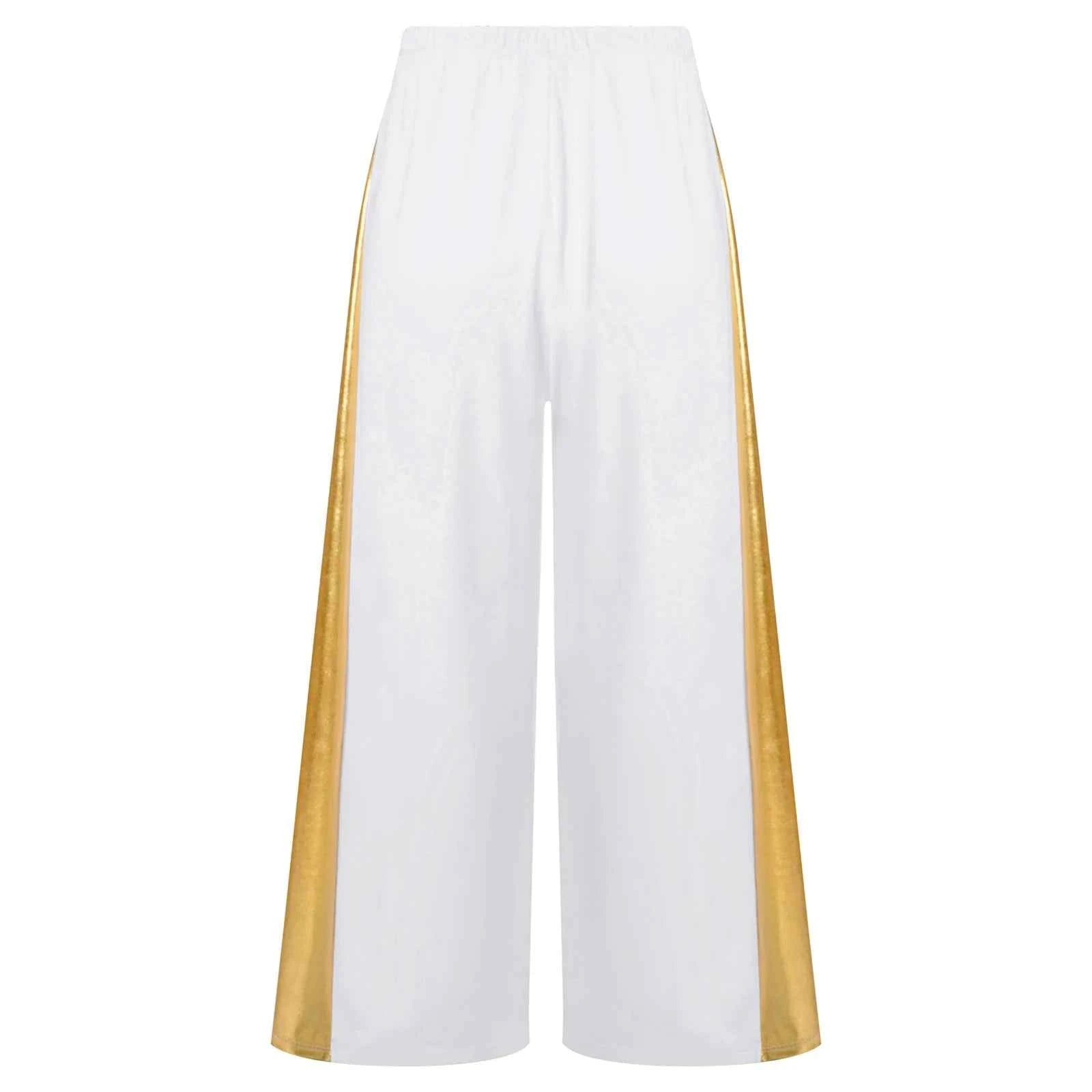 Girls Liturgical Dance Wide-Leg Pants Celebration of Spirit Palazzo Pants Worship Praise Dance Costume for Dancing Performance
