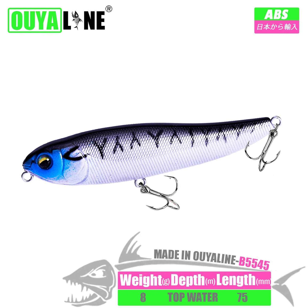 Pencil Fishing Lure Isca Artififcial Weights 8g 75mm Floating Pesca Bait Wobblers Peche A La Carp Fish Tackle Leurre Accessories