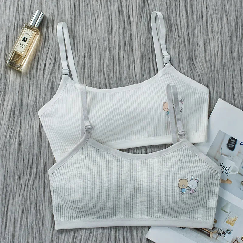 Reggiseno Sportivo Bambina 8-16 Anni - Top Training Cotone Sviluppo