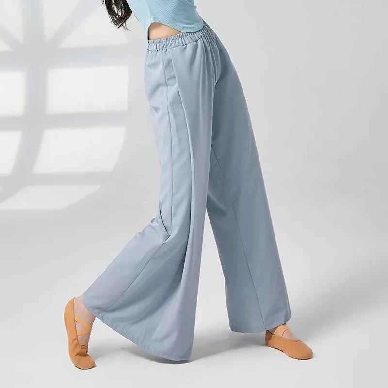 Modern Dance Girl Loose Straight Wide-Leg Pants Classic Dance Practice Outfit Daily Wear Comfortable Fit Dance Trousers