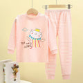 New Children's Cotton Underwear Two-piece Boy Girls Fall And Winter Children's Home Wear Children's Pajamas Children's Warm Clot