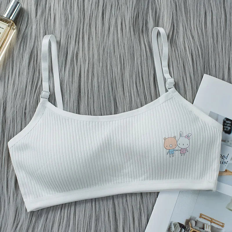 Reggiseno Sportivo Bambina 8-16 Anni - Top Training Cotone Sviluppo