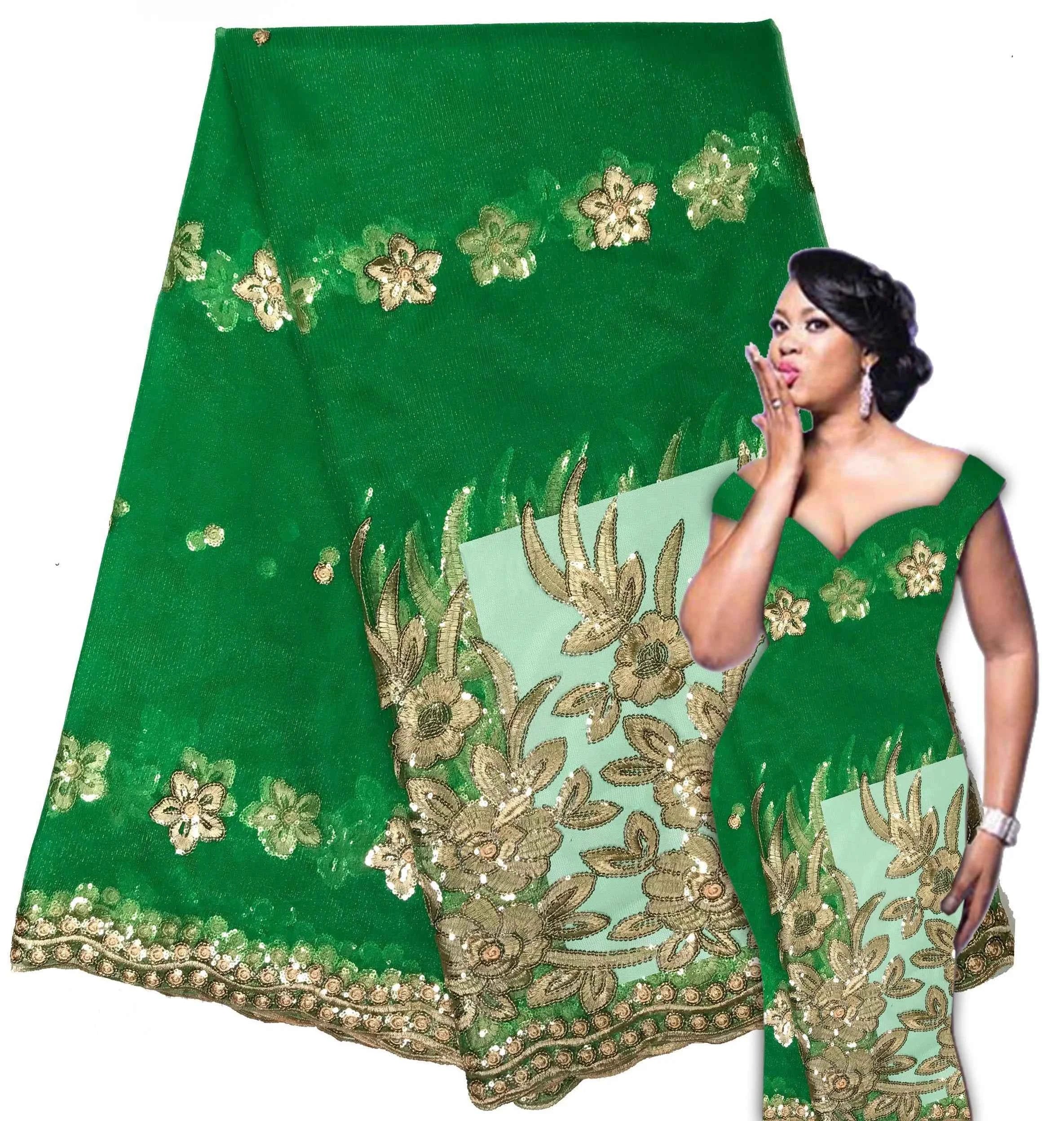 5yards/lot 2025 High Quality Nigerian French Lace African Lace Fabric for Party Dress Peach Africa Lace Fabric ALC