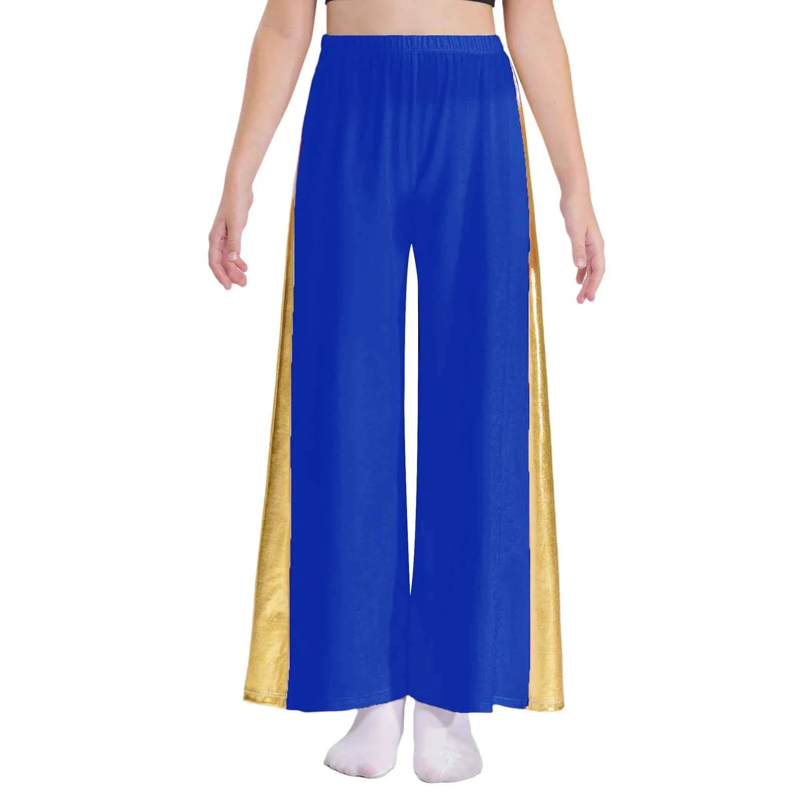 Girls Liturgical Dance Wide-Leg Pants Celebration of Spirit Palazzo Pants Worship Praise Dance Costume for Dancing Performance