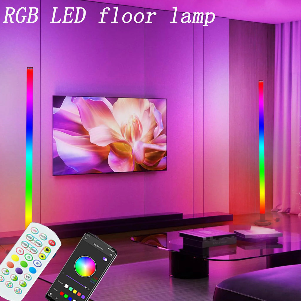 Lampada da Terra 150cm Smart RGB – Controllo APP, Illuminazione Moderna per Camera, Salotto e Gaming