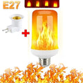 LED Flame Light Bulb 4 Modes E14 E27 Party LED Flame Effect Light Simulation Fire Lights Bulb KTV Festival Garden Decor lighting