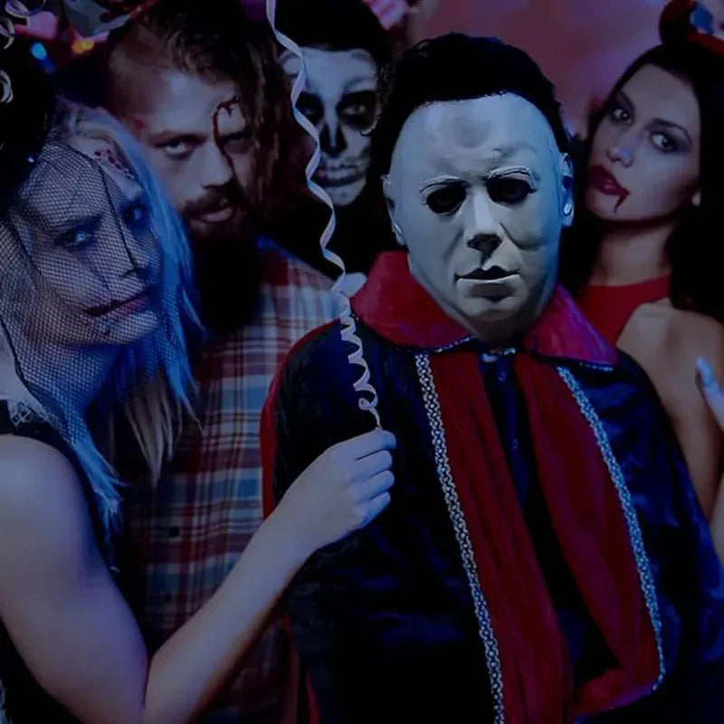 Halloween Mask Michael Myers Carnevale Killer Cosplay Costume Prop Horror Latex Headgear Bloody Killer Cos Adult Party Supplies