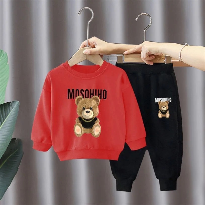 Tuta Bambino 2 Pezzi Sportiva - Felpa con Cappuccio e Pantaloni Primavera