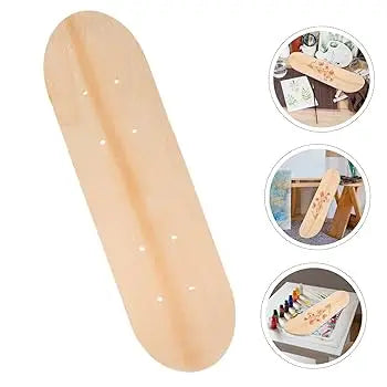 Skateboard in Legno da Disegnare – Tavola Bianca DIY giochi per Bambini e Creativi