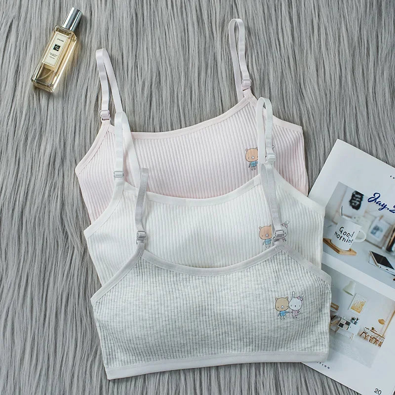 Reggiseno Sportivo Bambina 8-16 Anni - Top Training Cotone Sviluppo